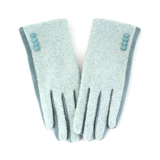 Pretty Persuasion Windy Chic Gloves in Seafoam