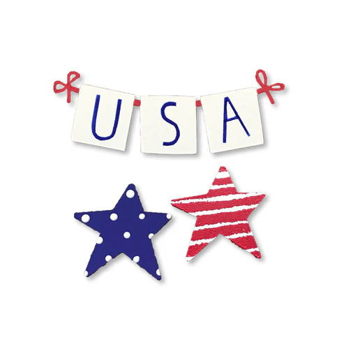 Roeda "USA" Banner w/ Star Magnets