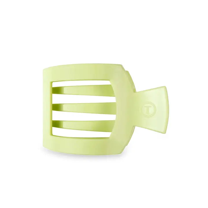 Teleties Square Flat Hair Clip | Med. | Aloe, There!