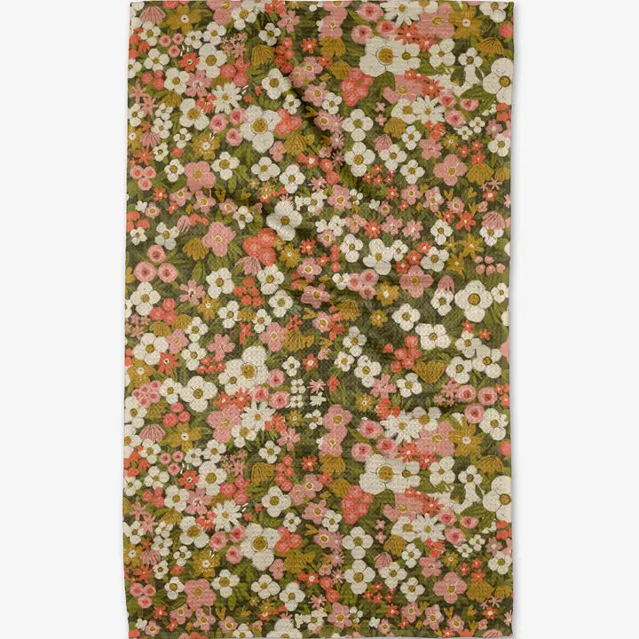 Geometry Gilded Garden Tea Towel