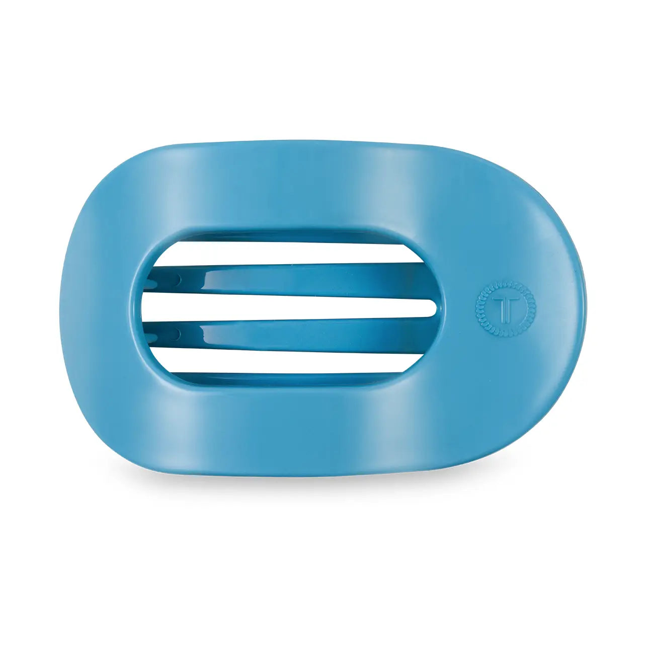 Teleties Flat Round Hair Clip | Small | Summer Sky