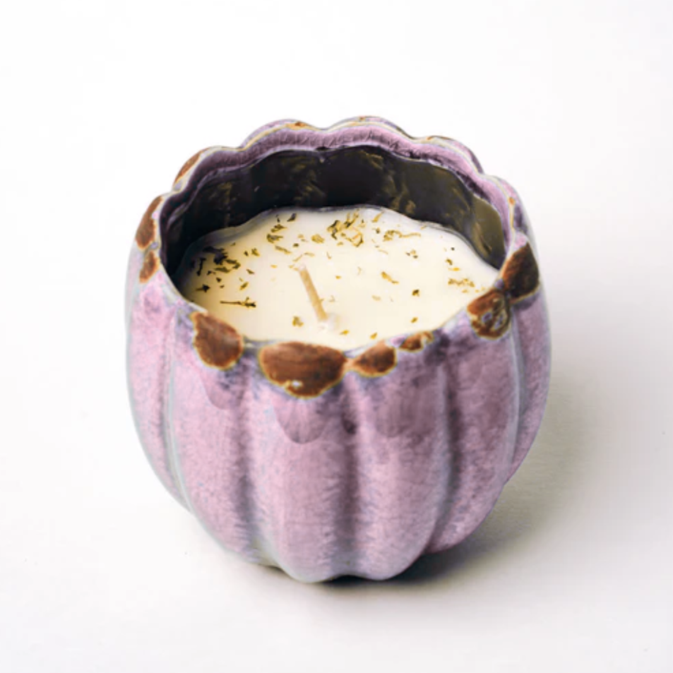 Swan Creek Black Plum & Velvet Musk Petal Pottery Candle 8oz
