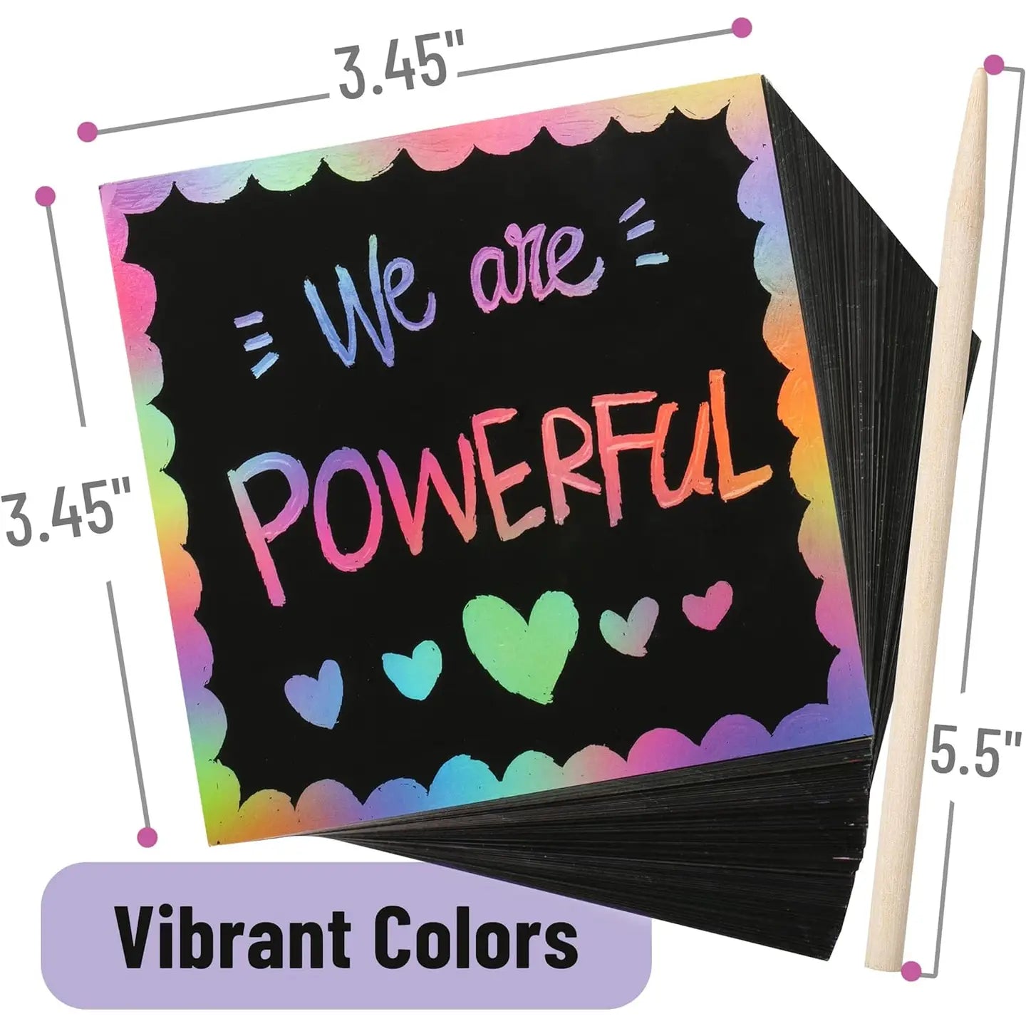 Mr. Pen Scratch Art Set For Kids - 125 Pieces