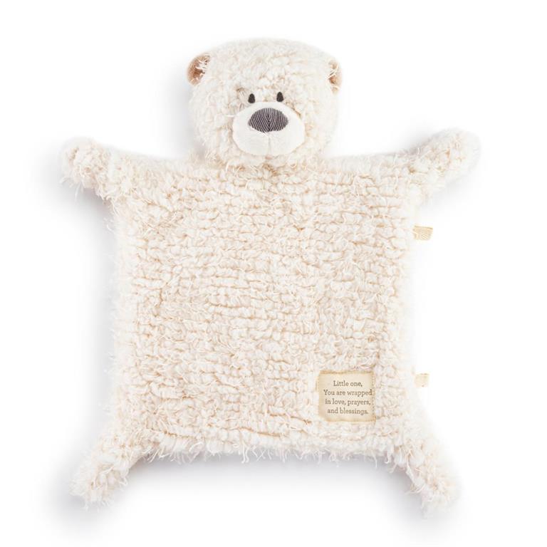 Demdaco Wrapped in Prayer Bear Blankie