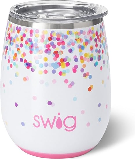SWIG Confetti Stemless Wine Cup 14oz