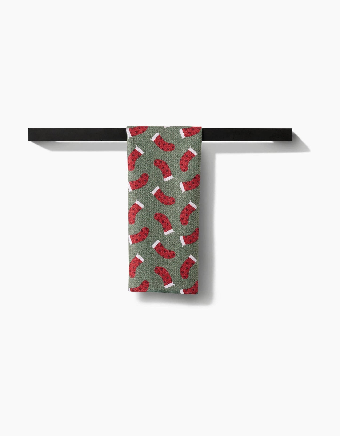 Geometry Heart Stockings Tea Towel