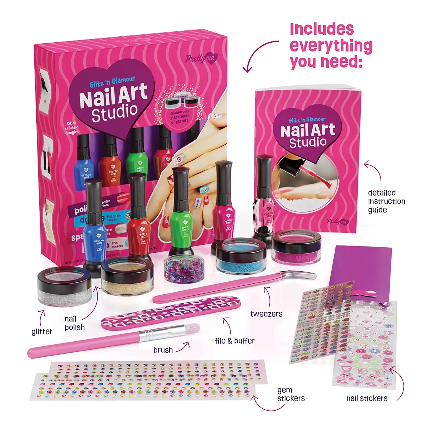 Dan & Darci Nail Art Studio For Girls - Nail Polish Kit