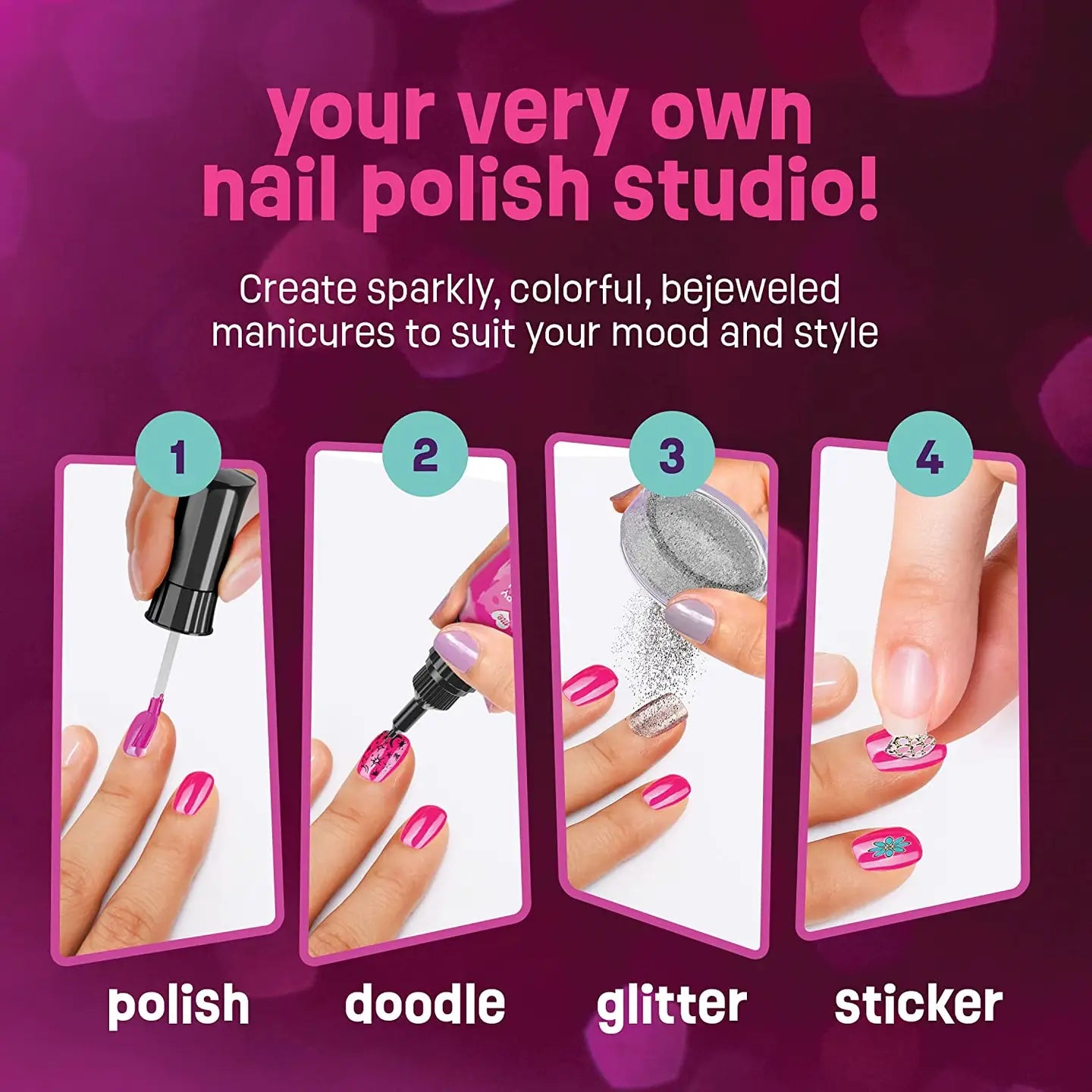 Dan & Darci Nail Art Studio For Girls - Nail Polish Kit