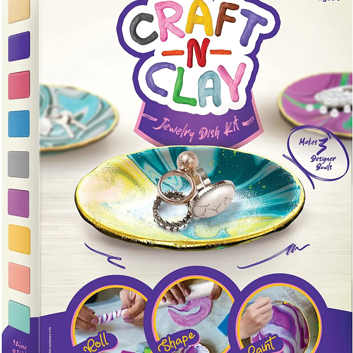 Dan & Darci Craft 'n Clay - Jewelry Dish Making Kit For Kids