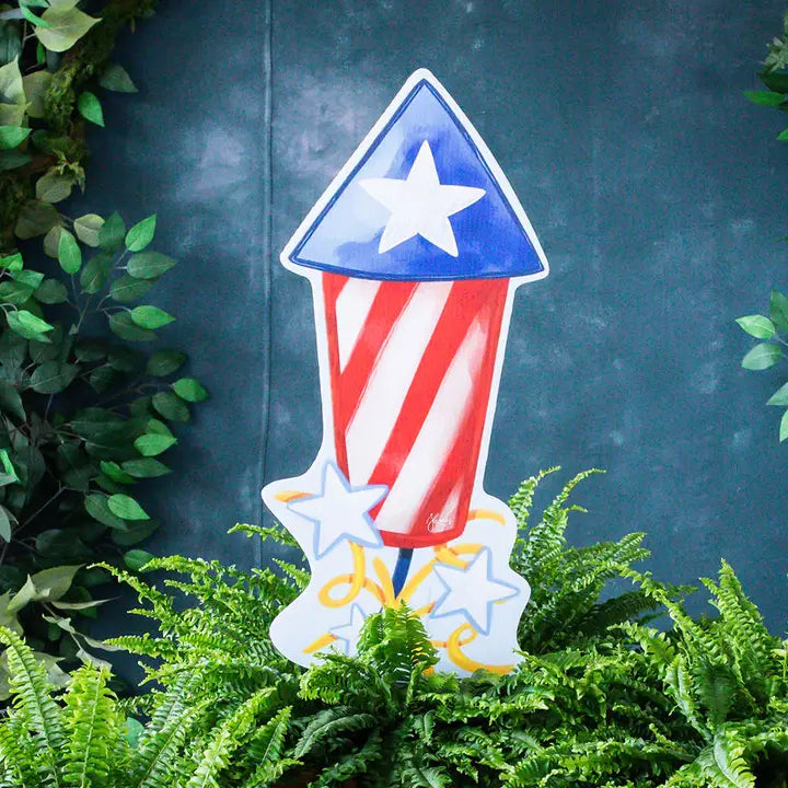 Songbird Grove Small Rocket Firecracker Garden Stake
