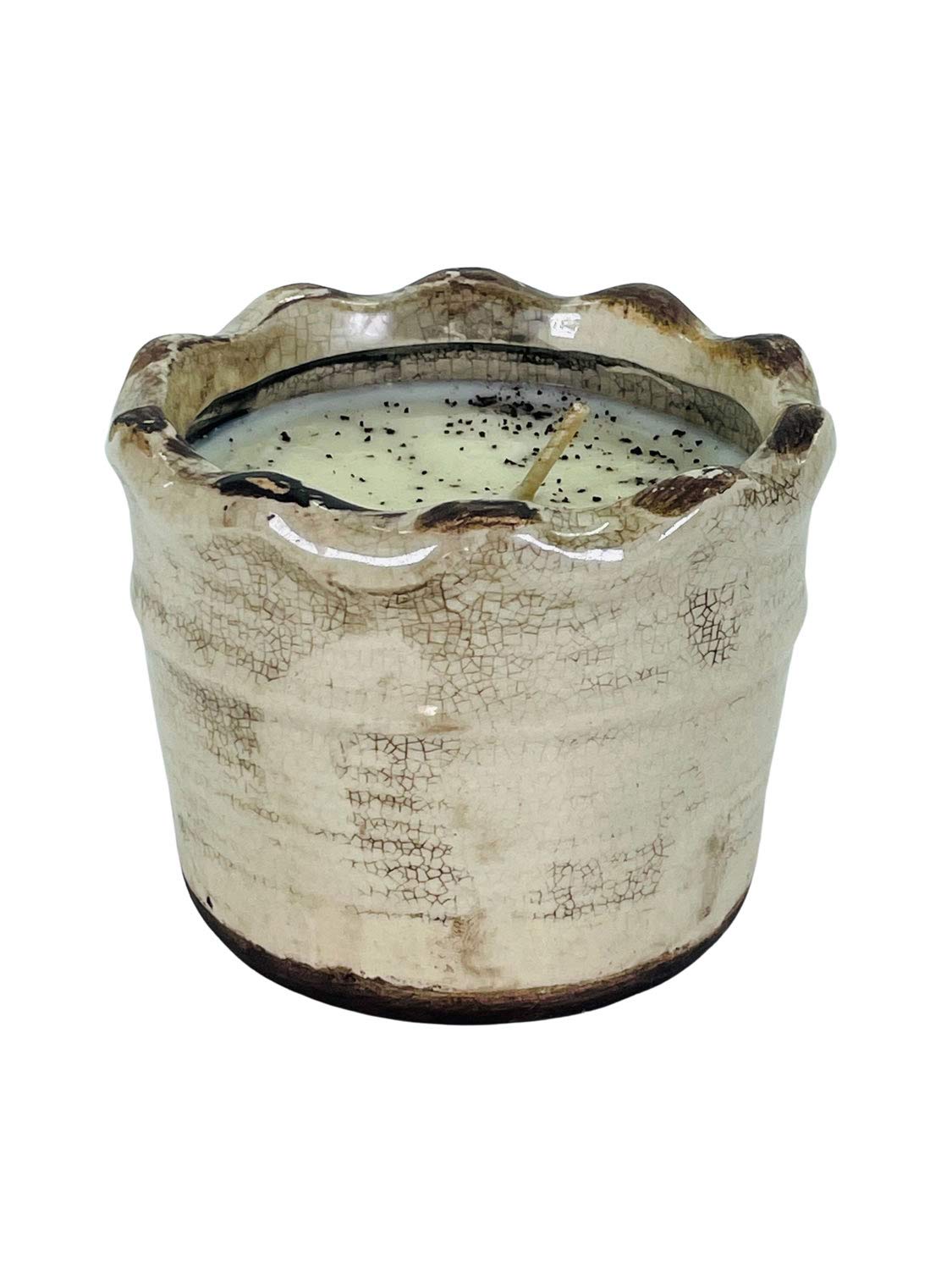 Swan Creek Pistachio Butter Cream Ruffled Candle 9OZ