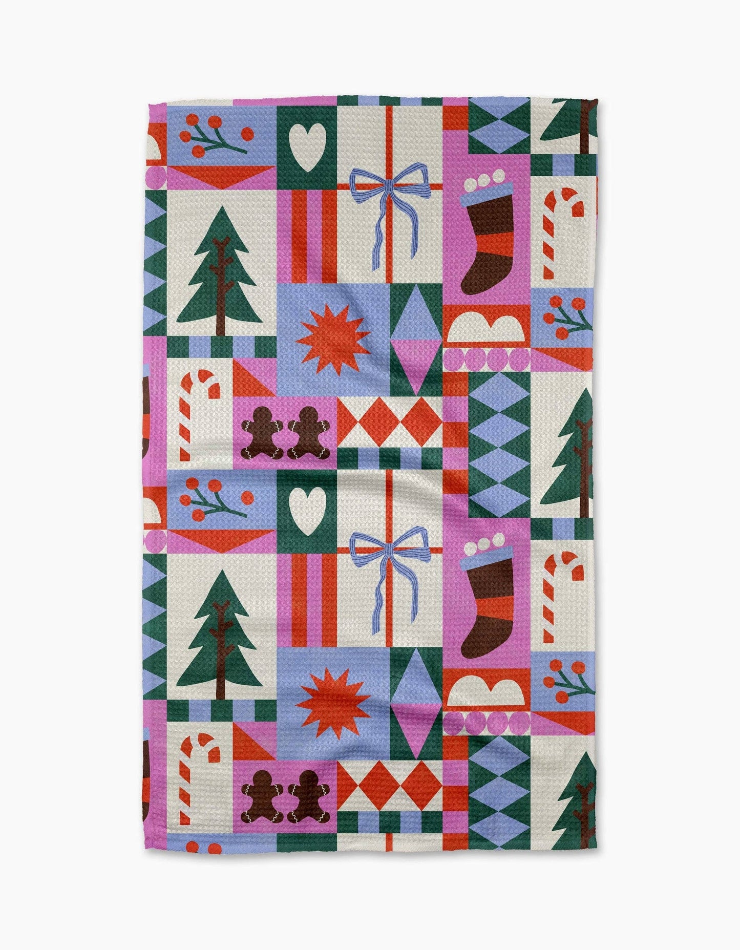 Geometry | Tea Towel | Festive Christmas Quilt