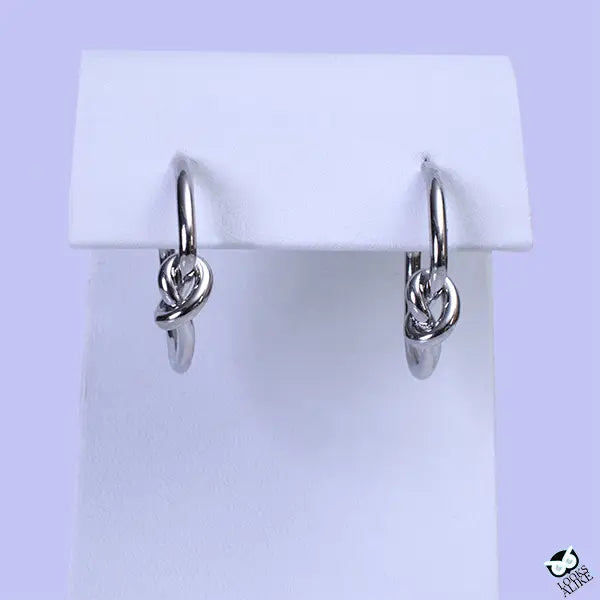 My Best Kept Jewelry Silver Knot Station Earrings