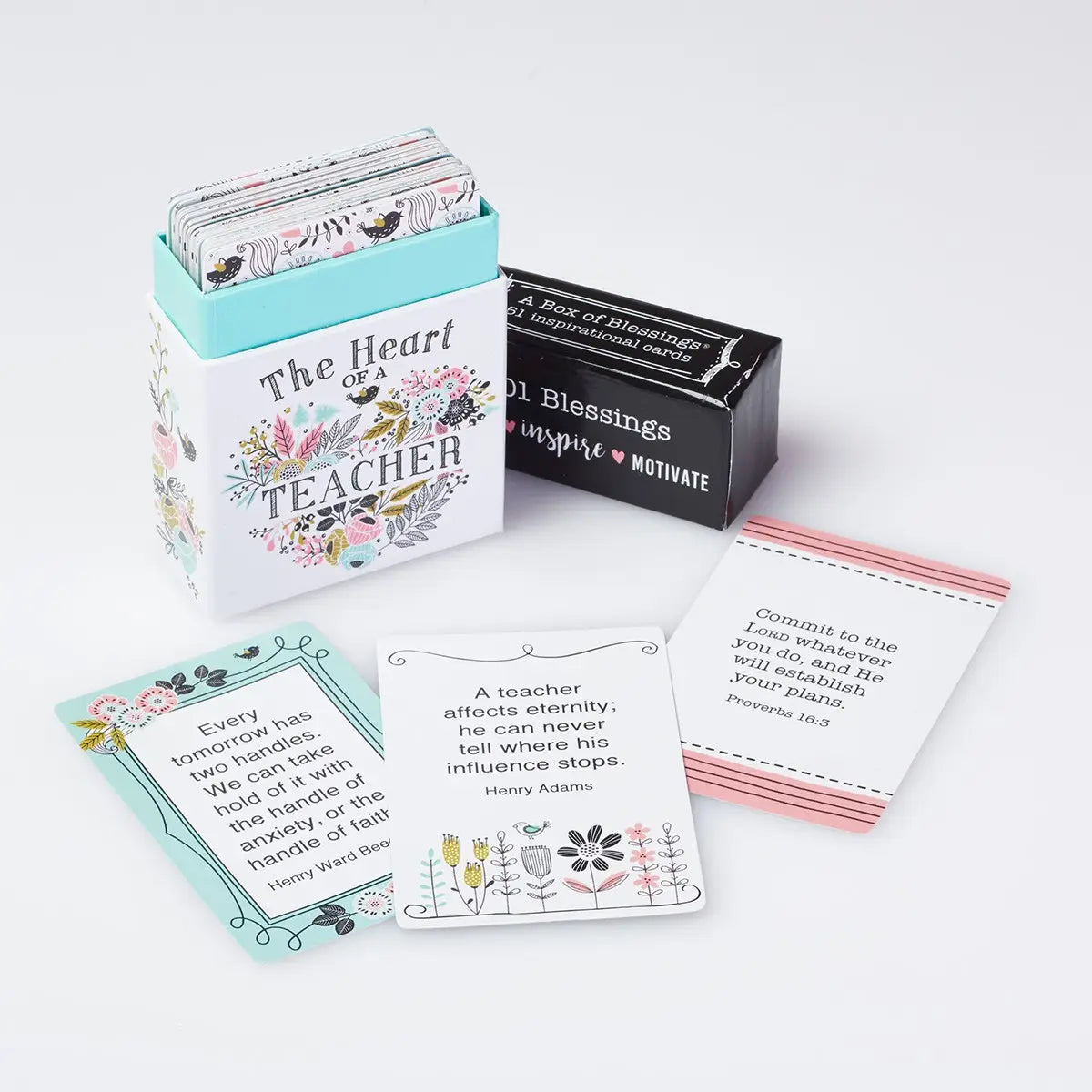 Christian Art Box of Blessings Heart of A Teacher