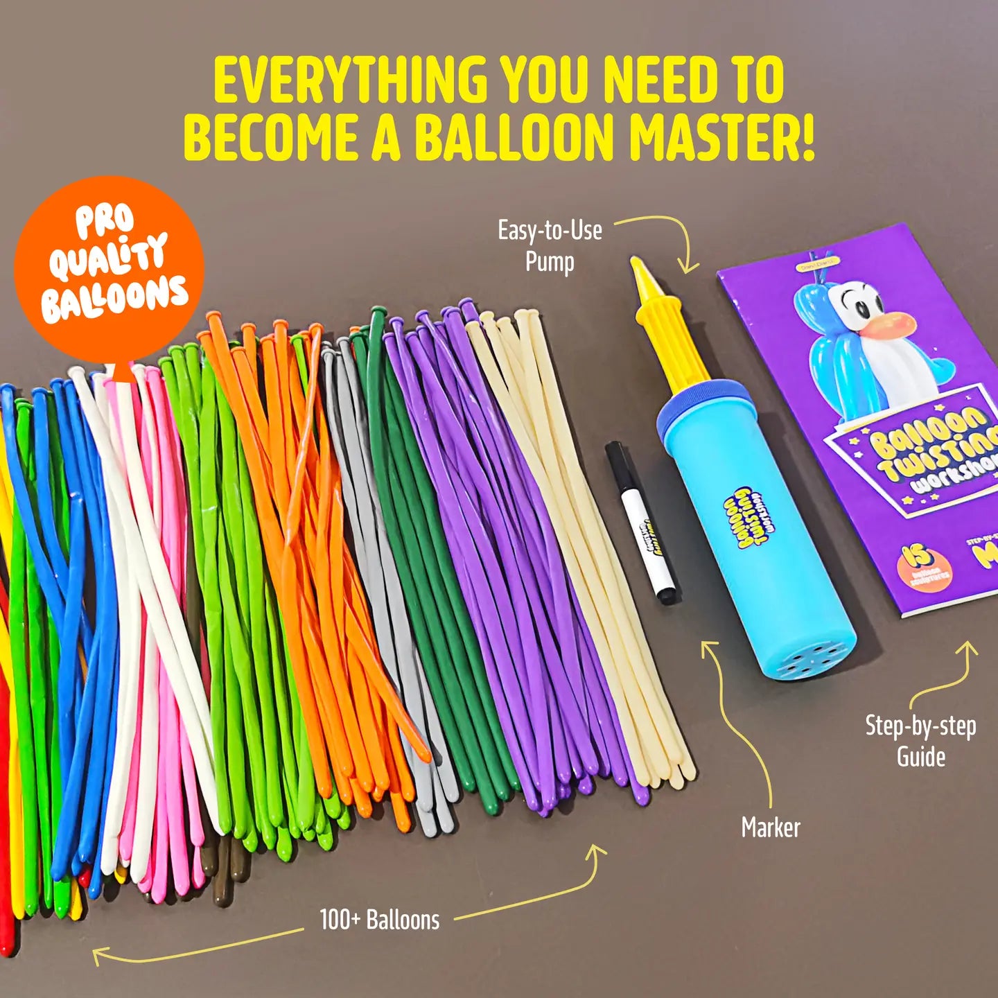 Dan & Darci Balloon Animal Twisting Kit For Kids