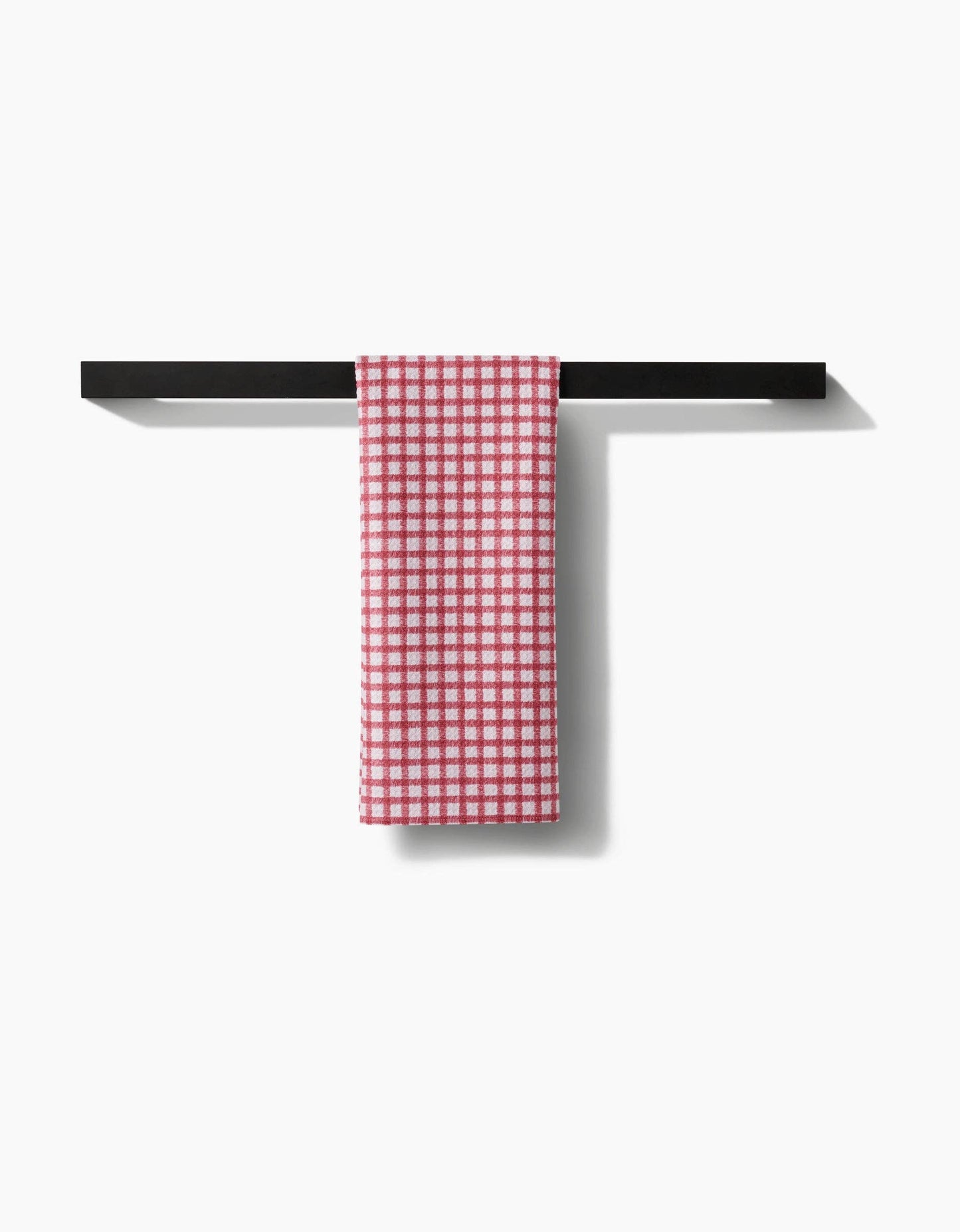 Geometry | Tea Towel | Fireside Plaid Red