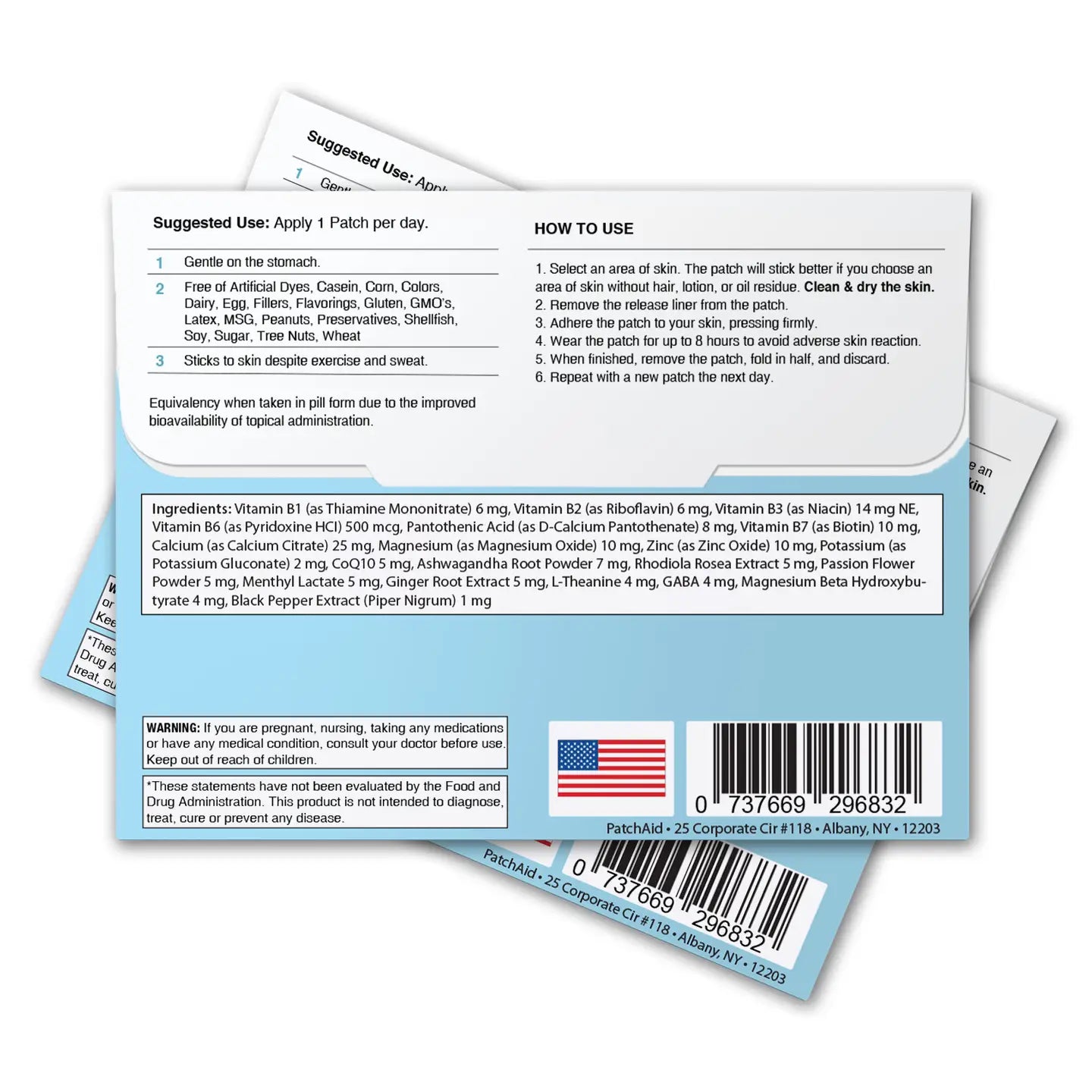 PatchAid Relax & Unwind Patch - Stress Relief & Relaxation Support