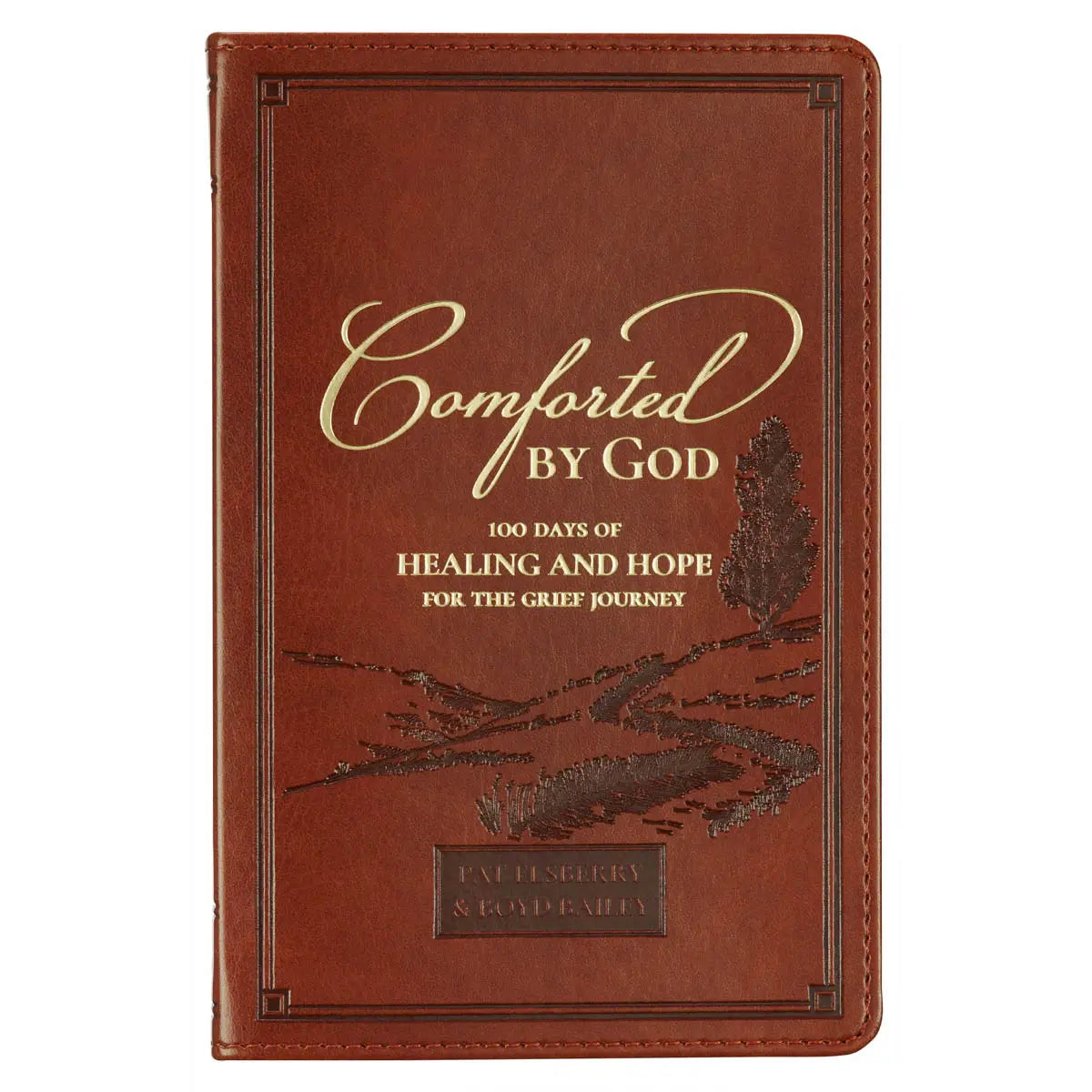 Christian Art Devotional Comforted By God Faux Leather
