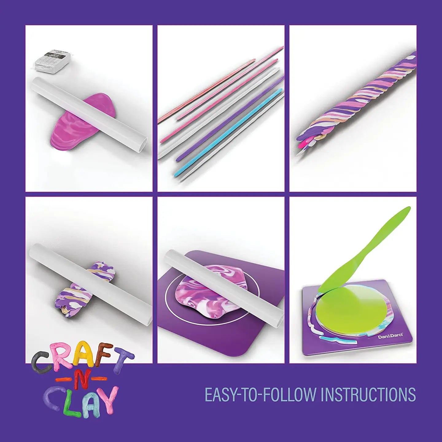 Dan & Darci Craft 'n Clay - Jewelry Dish Making Kit For Kids