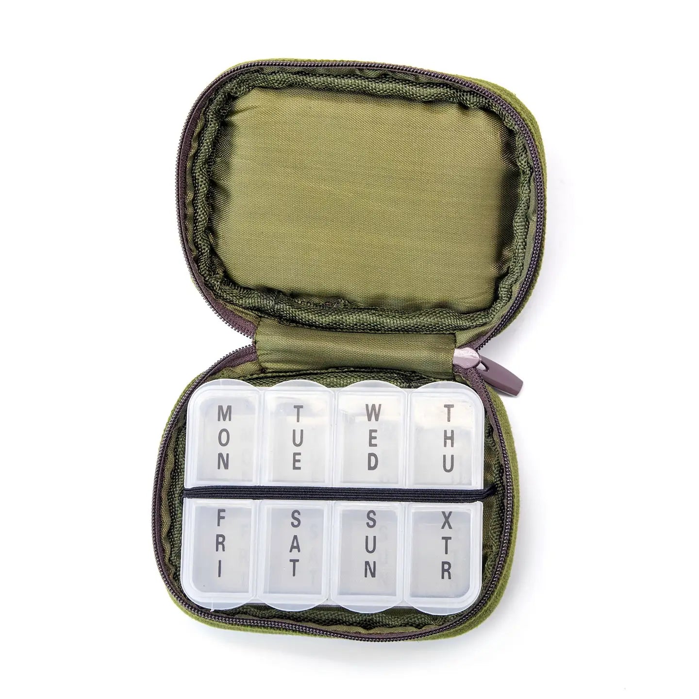 Fashion Smart Men's Pill and Vitamin Case - Green