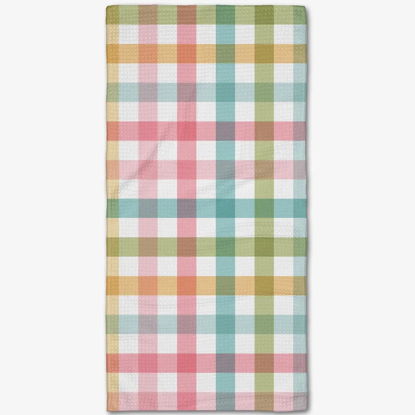 Geometry Easter Parade Plaid Bar Towel