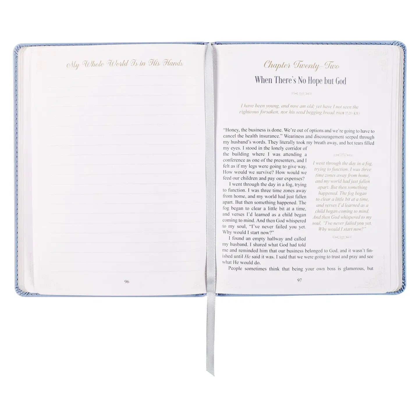 Christian Art Devotional Hope That Endures Faux Leather