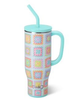 SWIG Granny Squares Mega Mug 30oz
