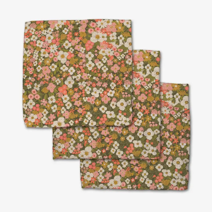 Geometry Gilded Garden Dishcloth Set
