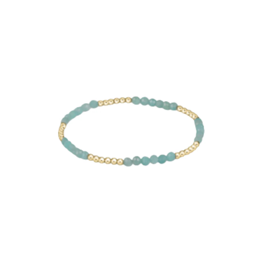 enewton | Blissfull Pattern 2.5mm Gemstone Bracelet | Amazonite