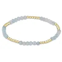 enewton | Blissfull Pattern 2.5mm Gemstone Bracelet | Aquamarine