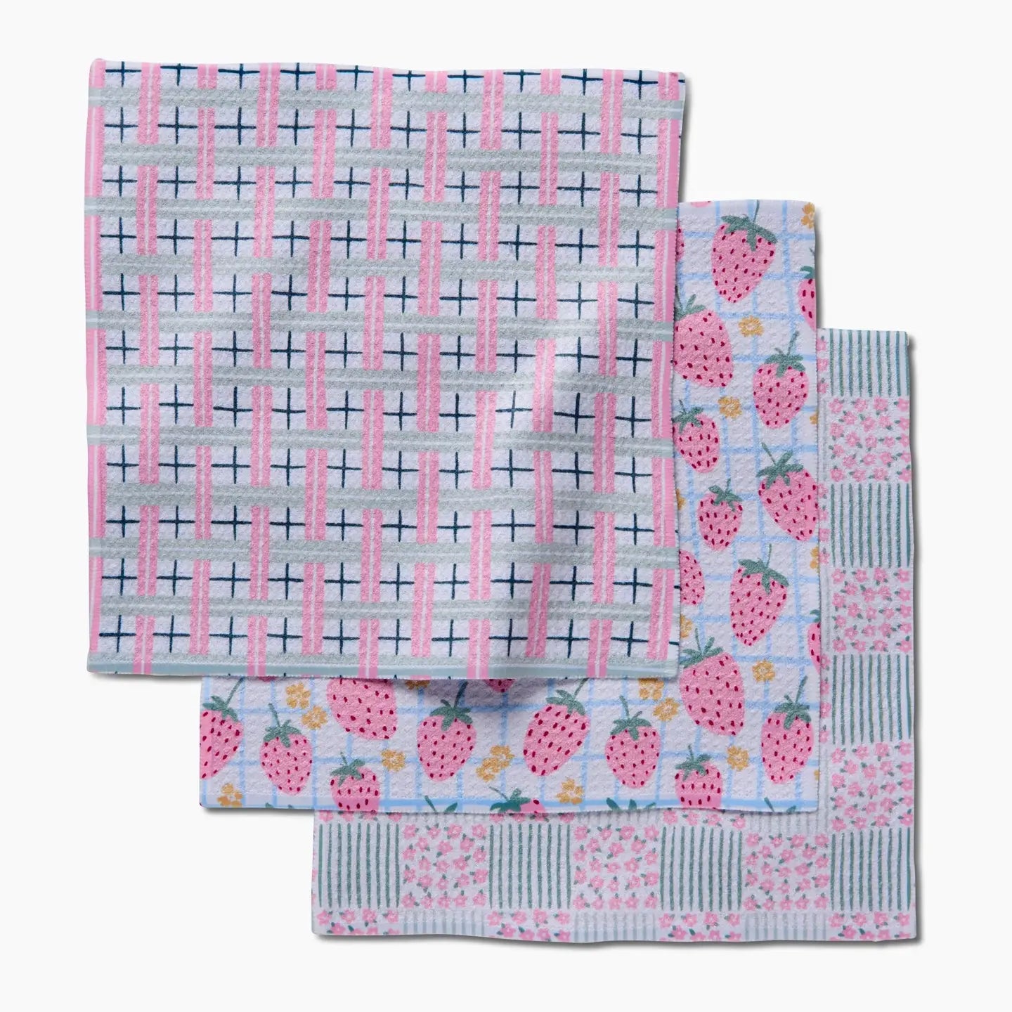 Geometry Spring Picnic Day Dishcloth Set