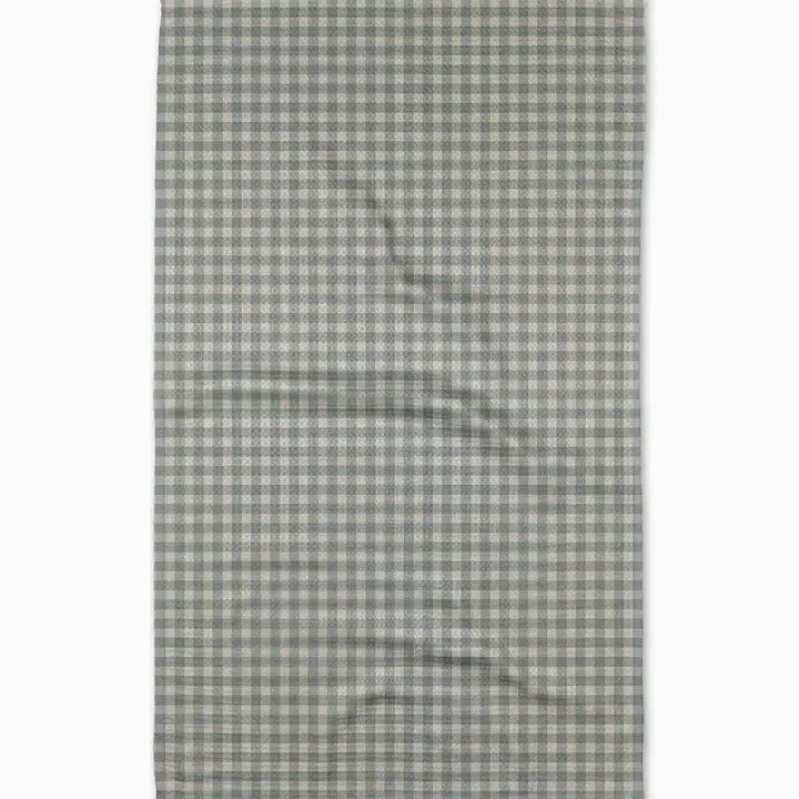 Geometry Tidepool Check Tea Towel