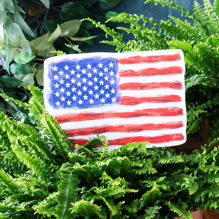 Songbird Grove American Flag Garden Stake - Mini
