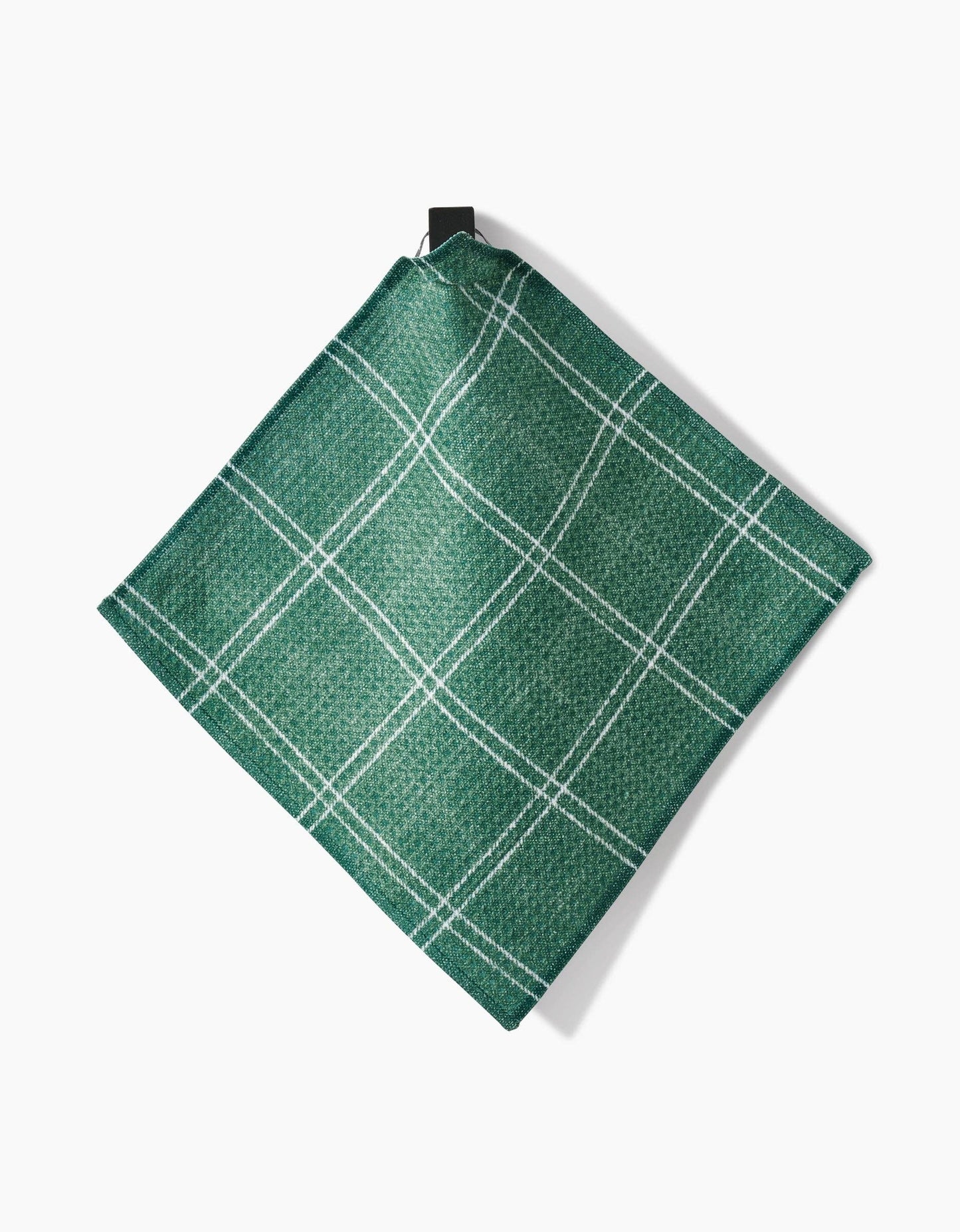 Geometry Pine Forest Plaid Dishcloth