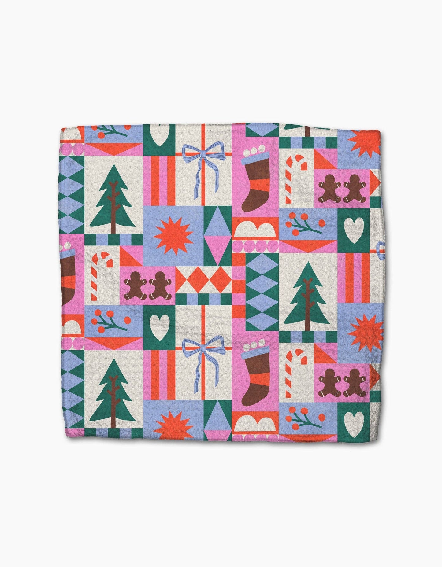 Geometry Festive Cheer Dishcloth Set