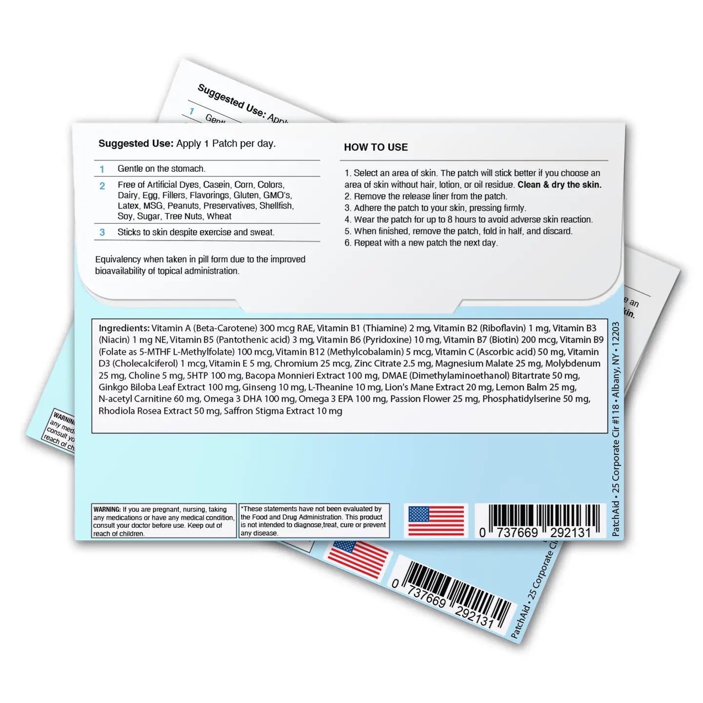 PatchAid Focus and Clarity Patch - Cognitive & Memory Function