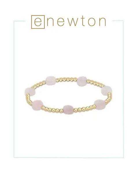 enewton | Signature Cross Admire Gold Pattern | Pink Opal