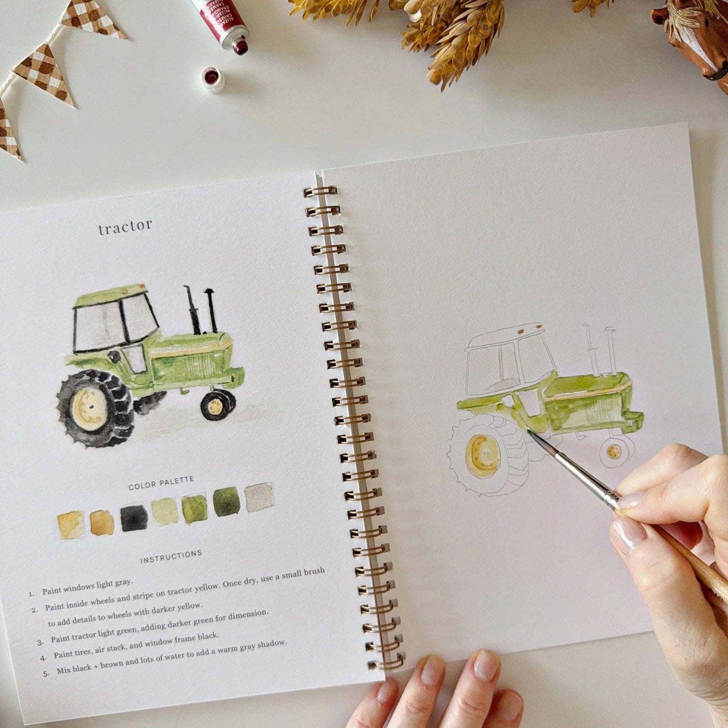 Emily Lex | Watercolor Workbook | Farm