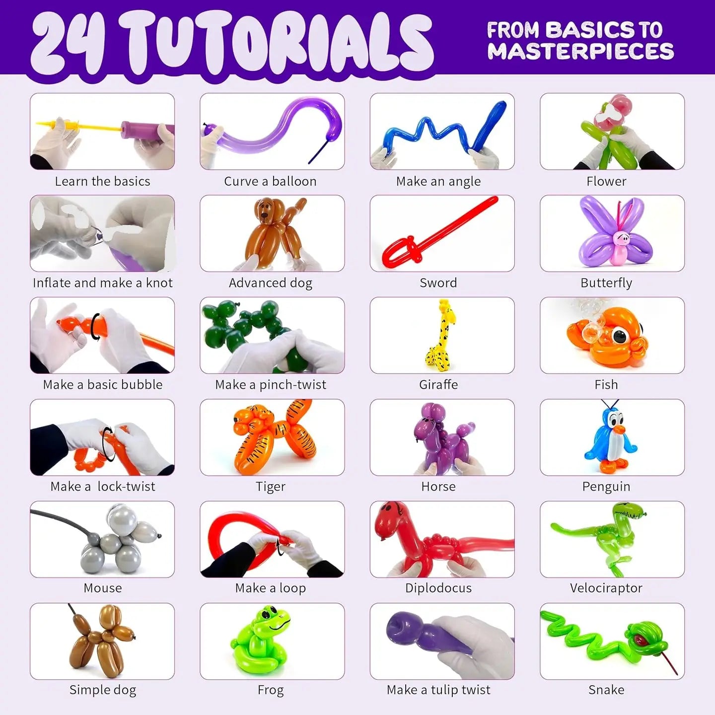 Dan & Darci Balloon Animal Twisting Kit For Kids