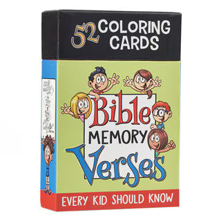 Christian Art Gifts Bible Memory Verse Coloring Cards