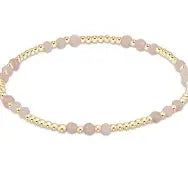enewton| Gold Joy 3mm Gemstone Bead Bracelet | Pink Opal