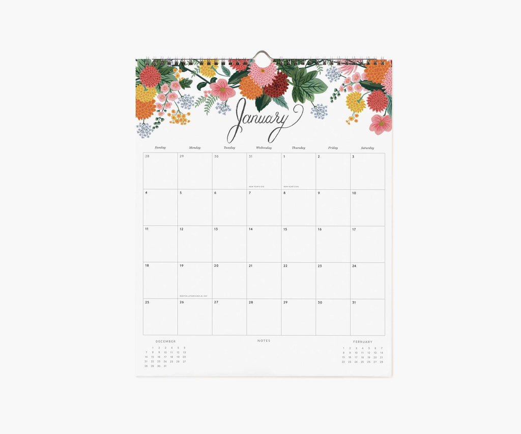 Rifle Paper Co. 2026 Dahlia Appointment Calendar
