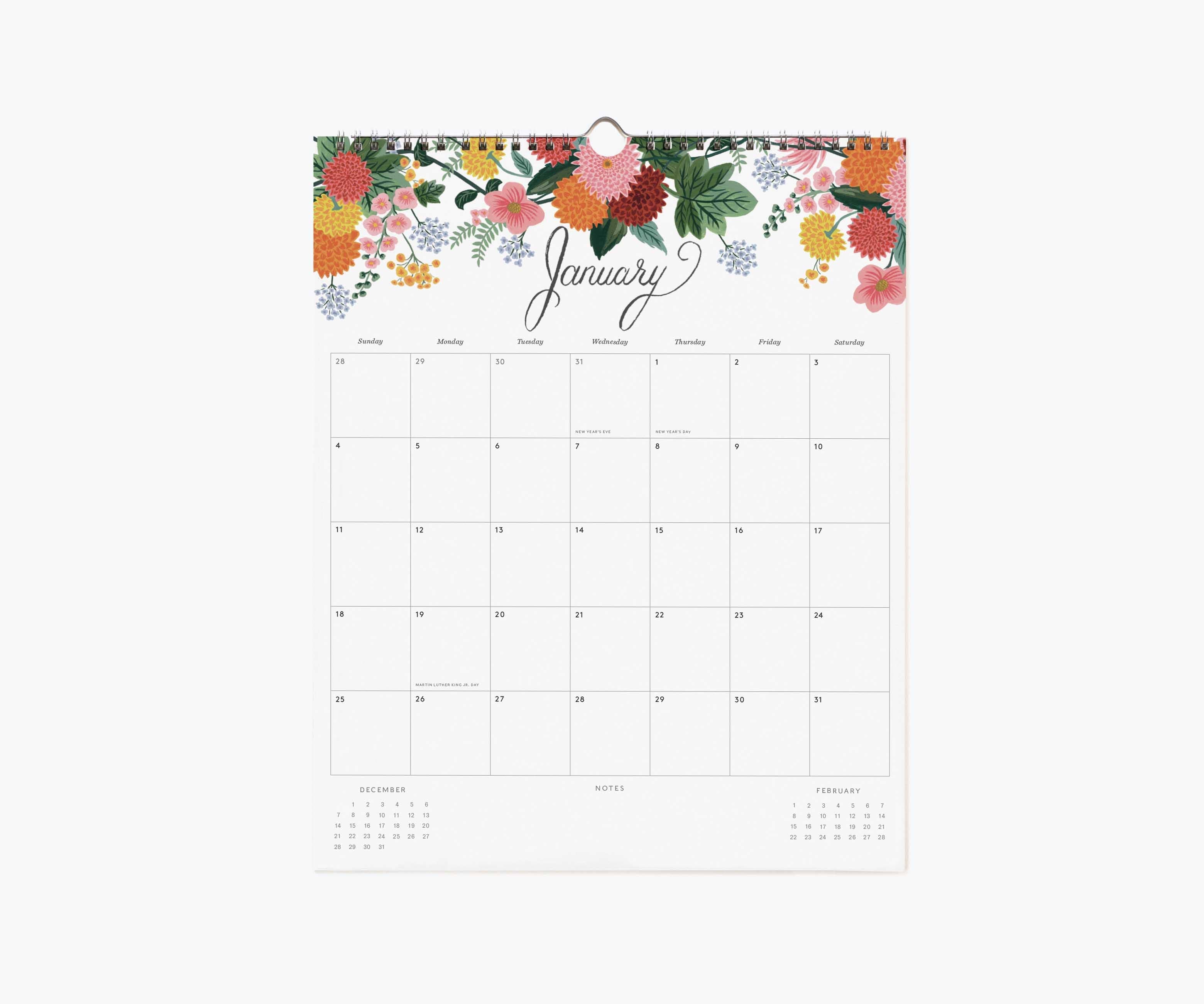 Rifle Paper Co. 2026 Dahlia Appointment Calendar