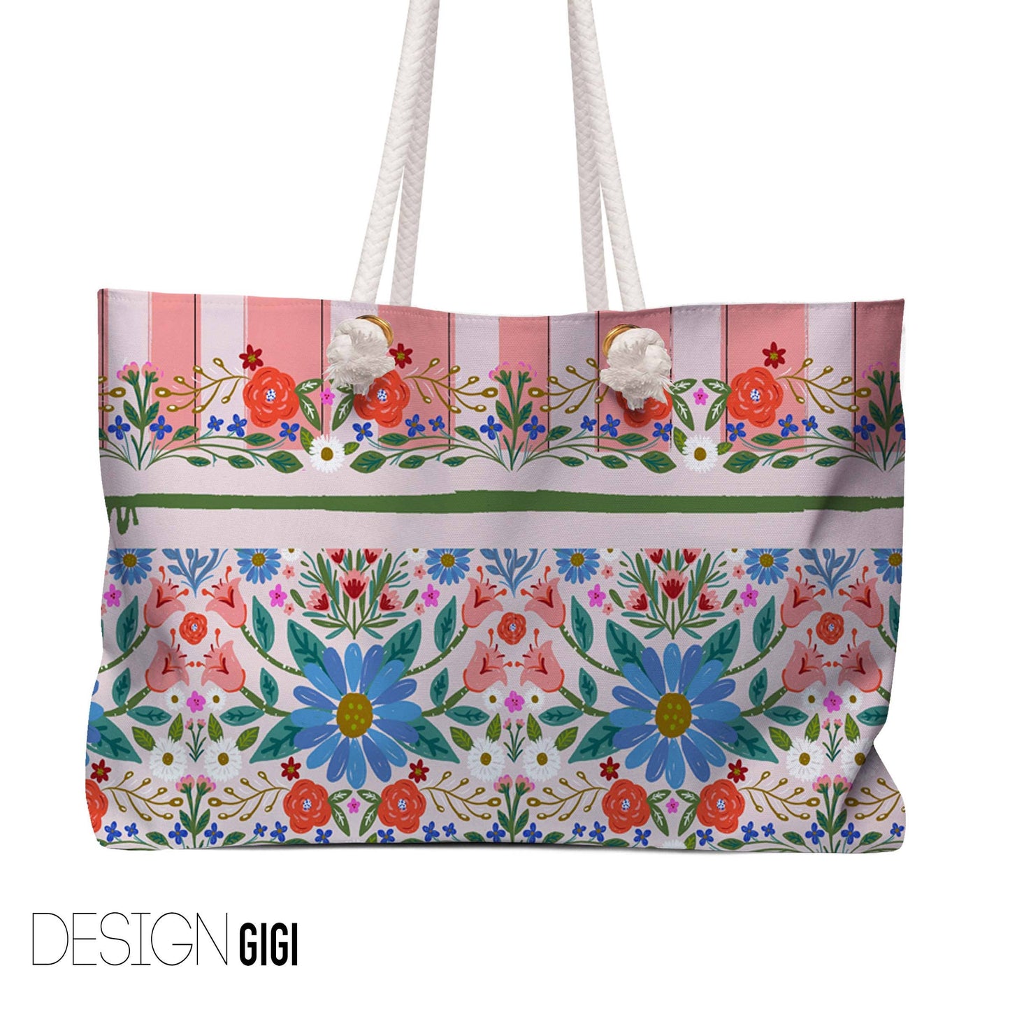 Mahjong Tote Bag, Boutique Monogram, Grand Millennial: Dixie / White