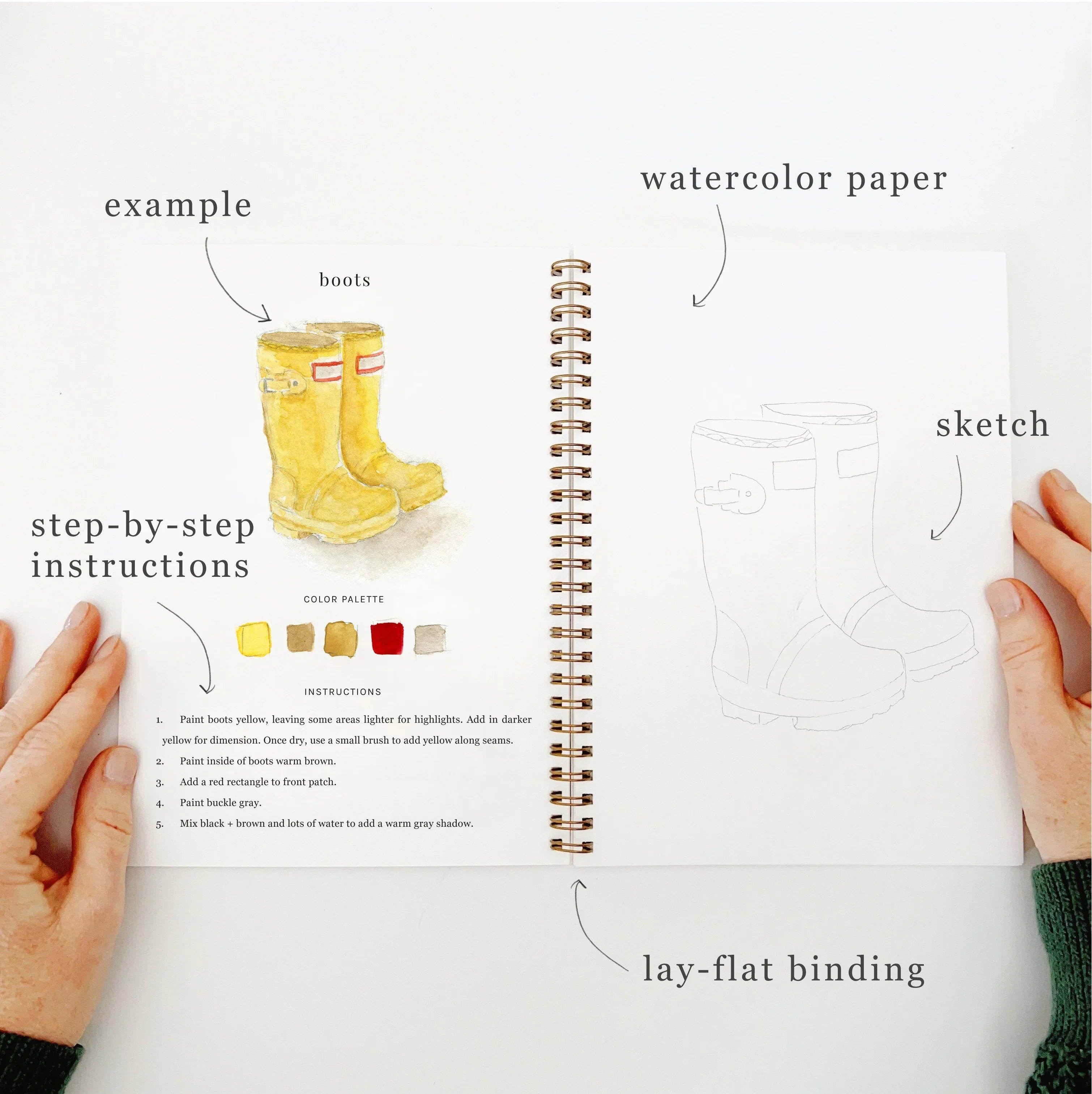 Emily Lex | Watercolor Workbook | Garden