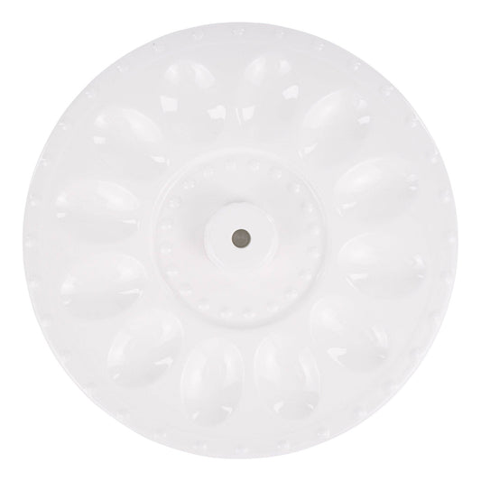 Glory Haus White Egg Plate