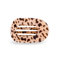 Teleties | Flat Round Hair Clip | Medium | Blonde Tortoise