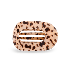 Teleties | Flat Round Hair Clip | Medium | Blonde Tortoise