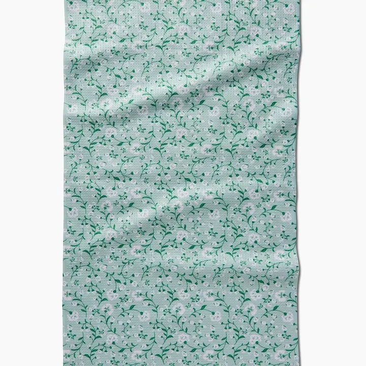 Geometry Plumbago Bloom Tea Towel