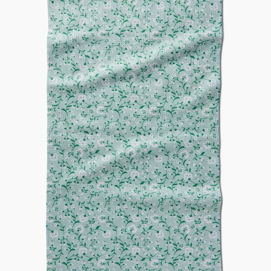 Geometry Plumbago Bloom Tea Towel